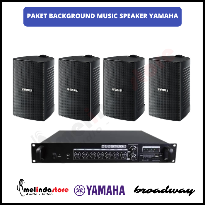 Paket Background Music Indoor Speaker Yamaha - 4 Speaker